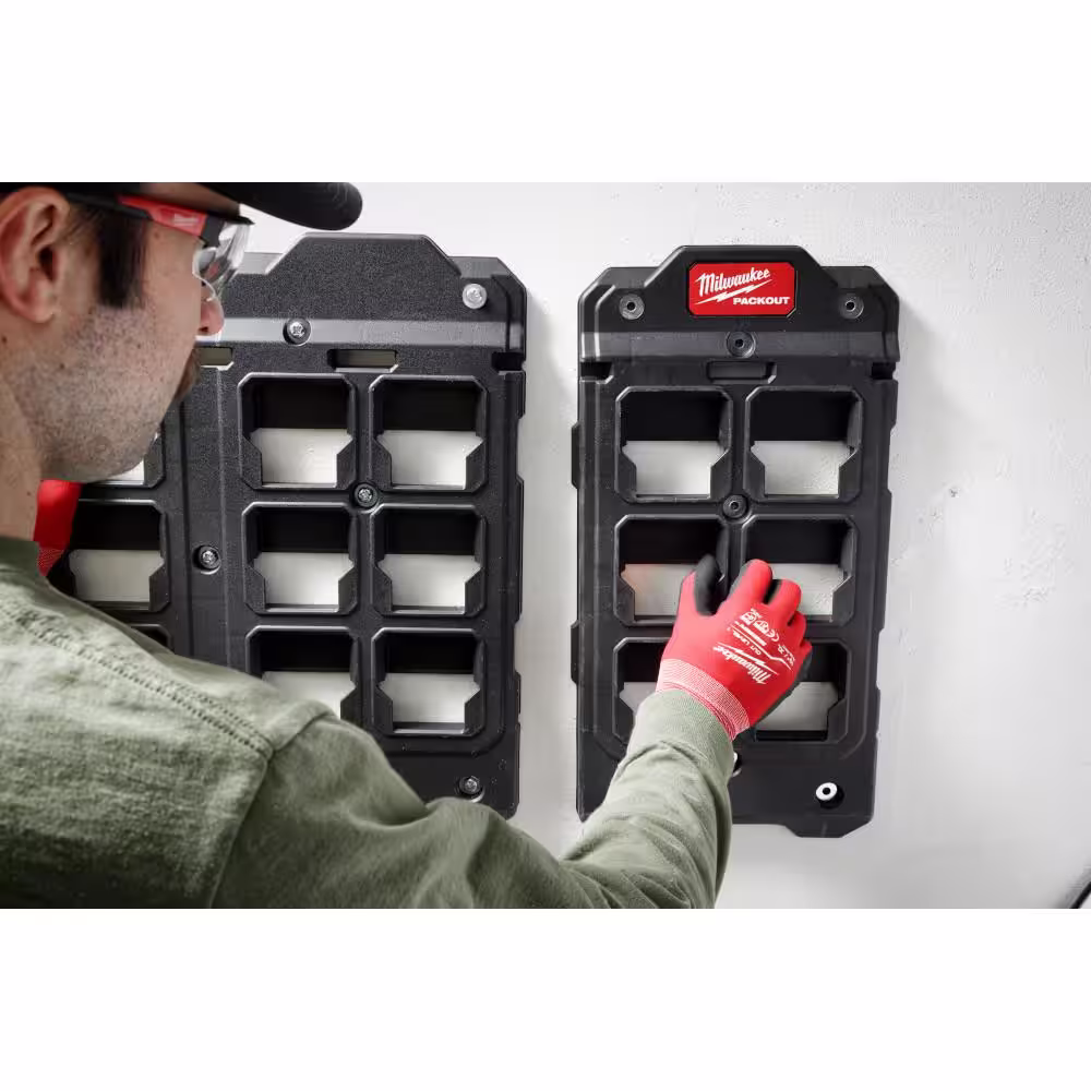Milwaukee Packout Compact Wall Plate 20 in. H x 10.25 in. W Slat Wall Panel (4 Pack)