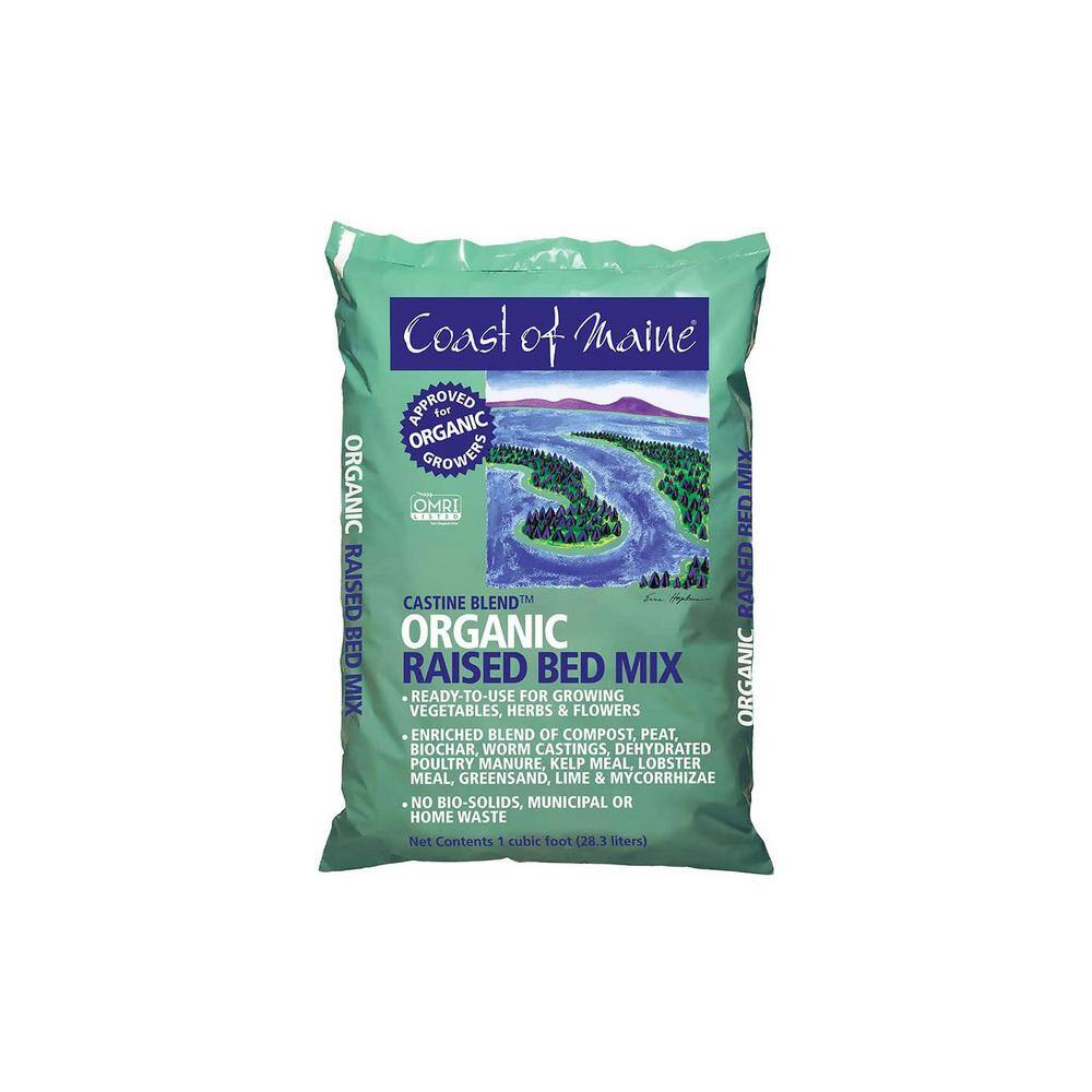 None Castine Blend Raised Bed Gardening Soil Mix, 1 cub. ft. (2-Pack)