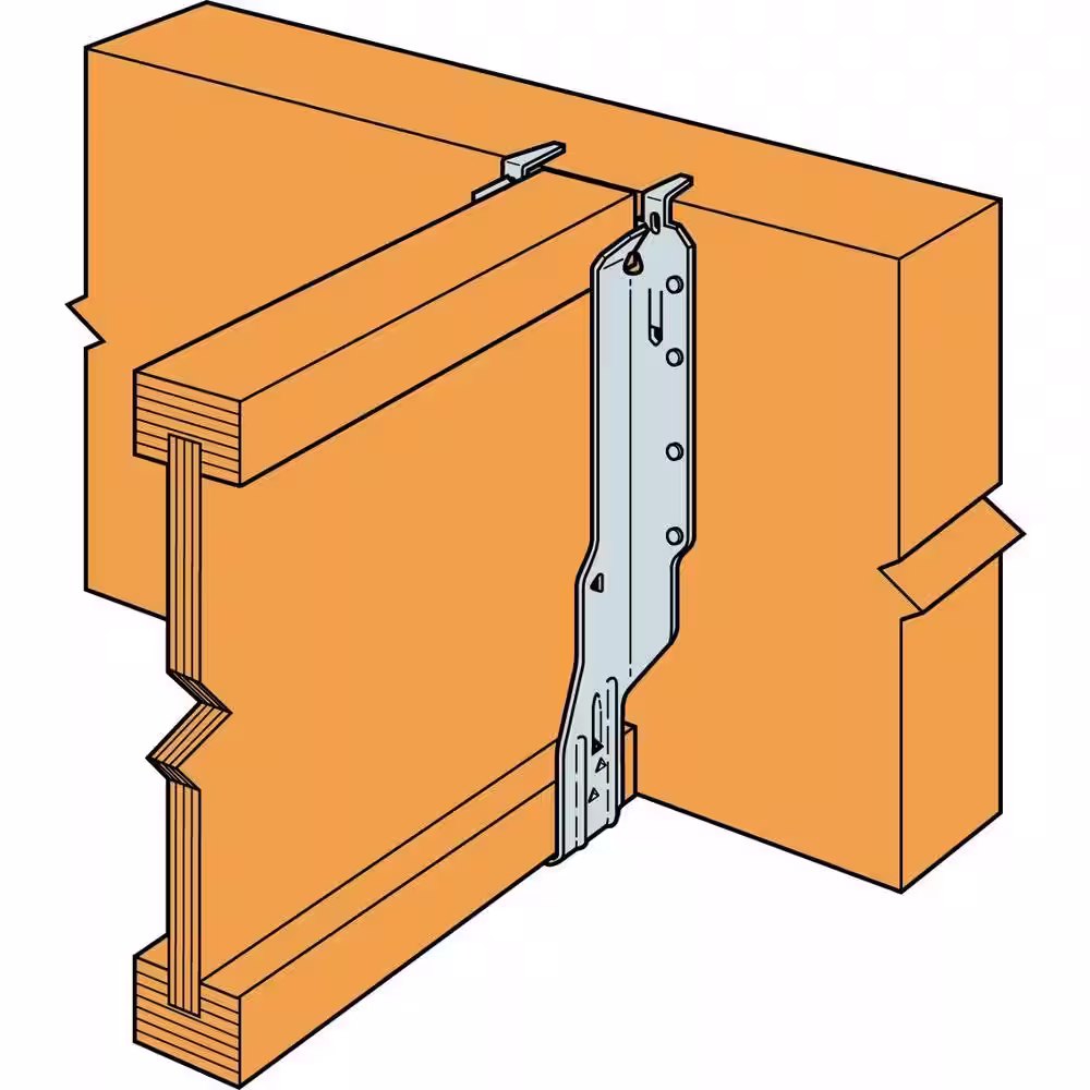 Simpson Strong-Tie IUS Galvanized Face-Mount Joist Hanger for 3-1/2 in. x 14 in. Engineered Wood