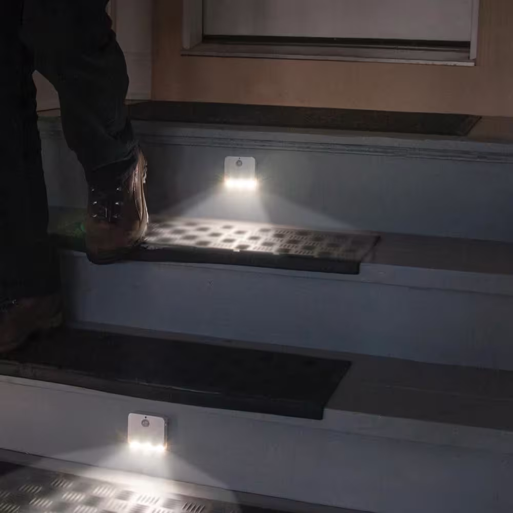 Sensor Brite Step Lights Sensor Motion Activated 4 Watt LED Night Light (2-Pack)
