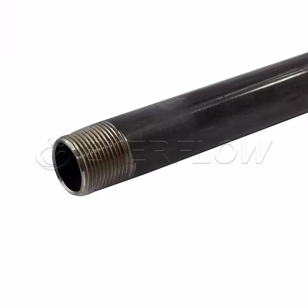 The Plumber's Choice 3/8 in. x 36 in. Black Steel Pipe