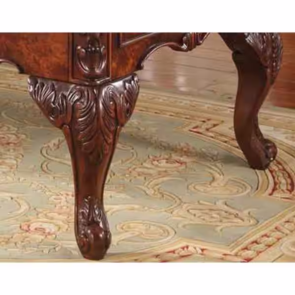 Best Master Furniture Carnegie 72 in. Traditional Walnut Solid Wood Executive Desk