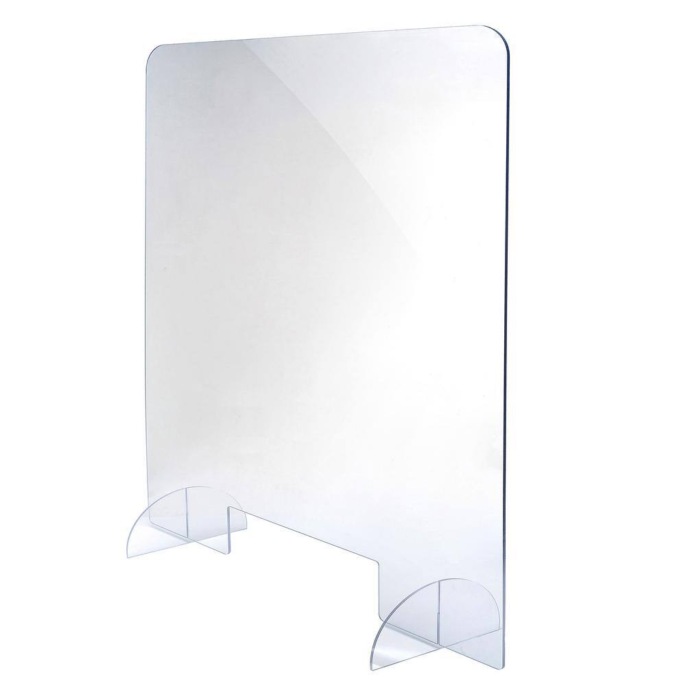 Alpine Industries 36 in. x 40 in. x 0.18 in. Clear Acrylic Sheet Table Top Protective Sneeze Guard