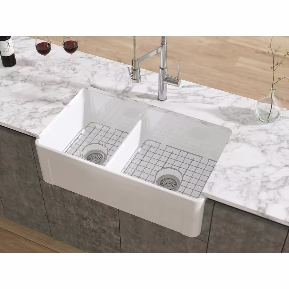 LaToscana 12.5 in. Grid for Small Side Fireclay Farmhouse Sink in Stainless Steel