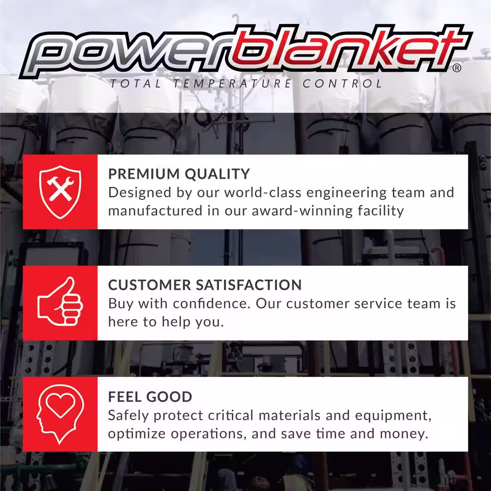 POWERBLANKET Insulated 20 lb. Gas Cylinder Propane Tank Band-Style Heater, Fixed Temp 90Â°F, Increase Gas Flow for Winter BBQ'ing
