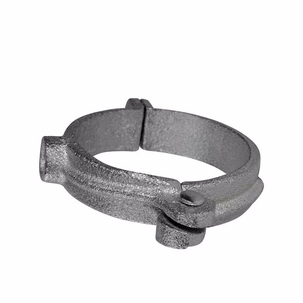 The Plumber's Choice 1 in. Hinged Split Ring Pipe Hanger in Galvanized Malleable Iron