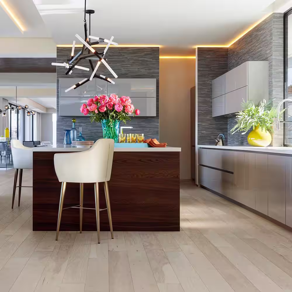 Malibu Wide Plank Granada Hickory 3/8 in. T x 6.5 in. W Water Resistant Wirebrushed Engineered Hardwood Flooring (23.6 sq. ft./case)