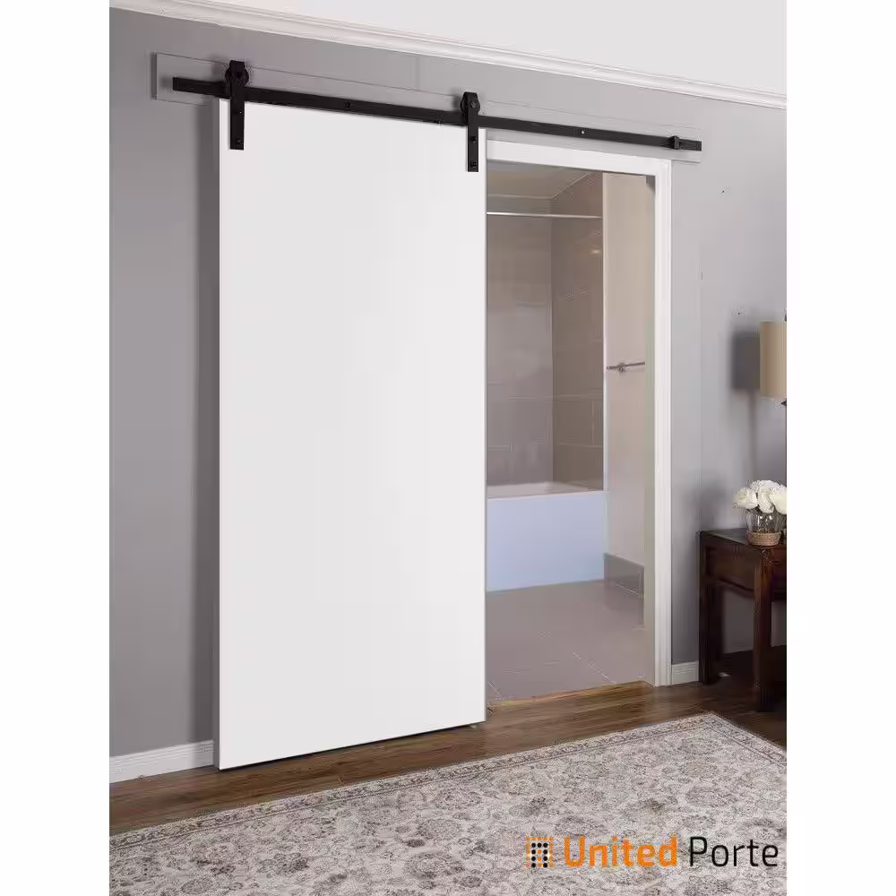 Sartodoors 0010 42 in. x 96 in. Flush No Bore Solid Core White Finished Pine Wood Interior Door Slab
