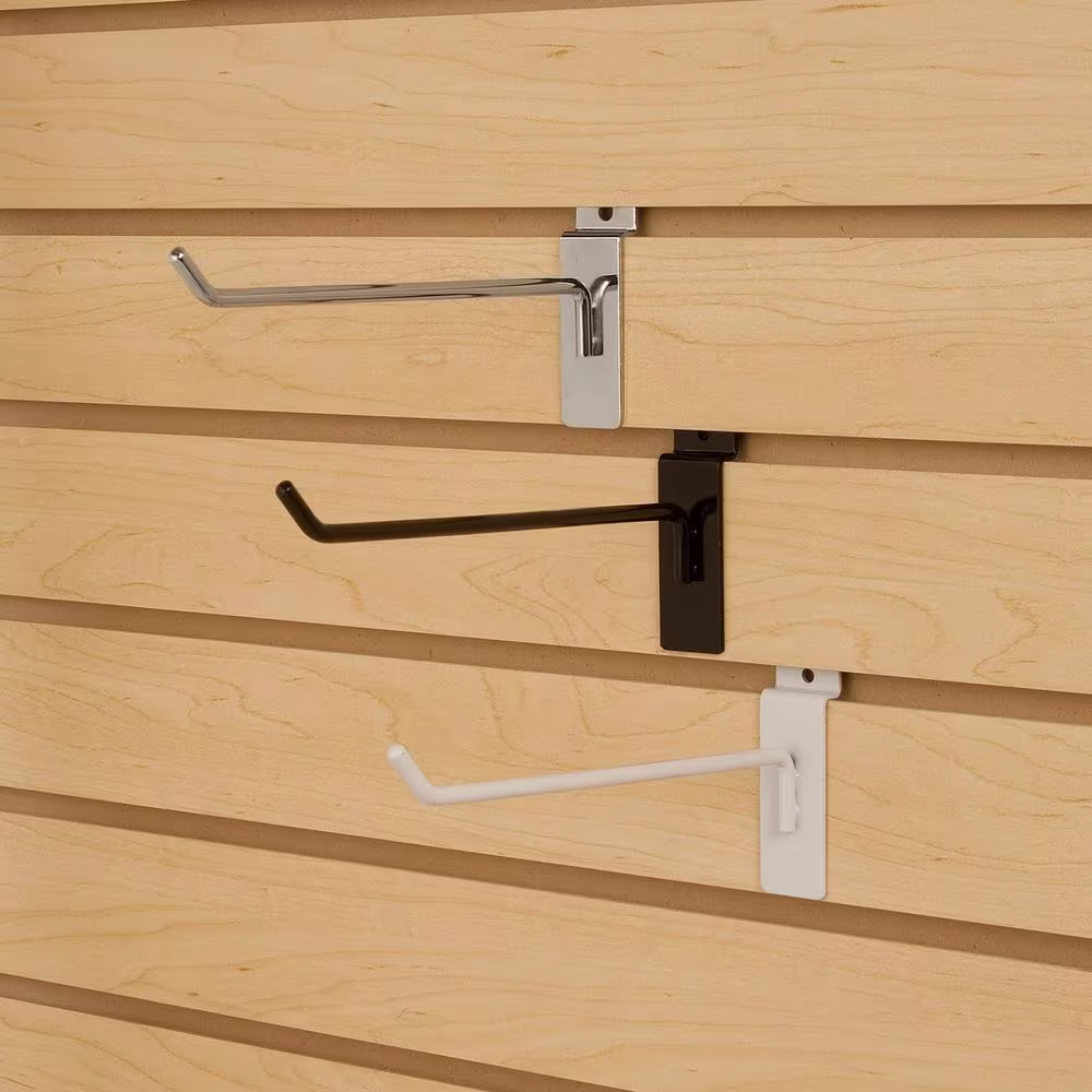 Econoco 10 in. White Hook for Gridwall (Pack of 96)