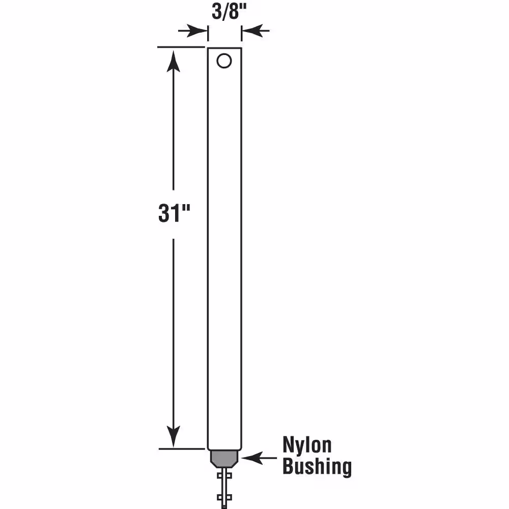 HANDS ON 31 in. Spiral Tilt Balance, Red Tip (Single Pack)