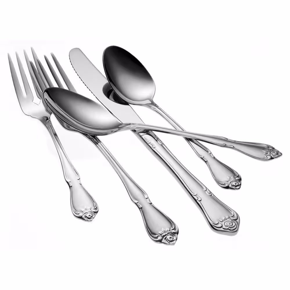 Oneida Arbor Rose 18/10 Stainless Steel Dinner Forks (Set of 36)