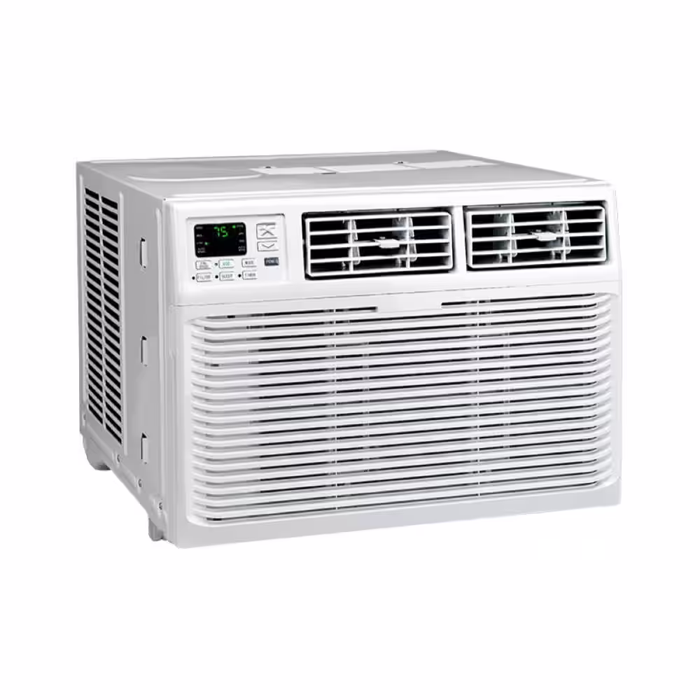 None 15,000-BTU 115-Volt Window Air Conditioner Cools 700 Sq. Ft. with Remote in White