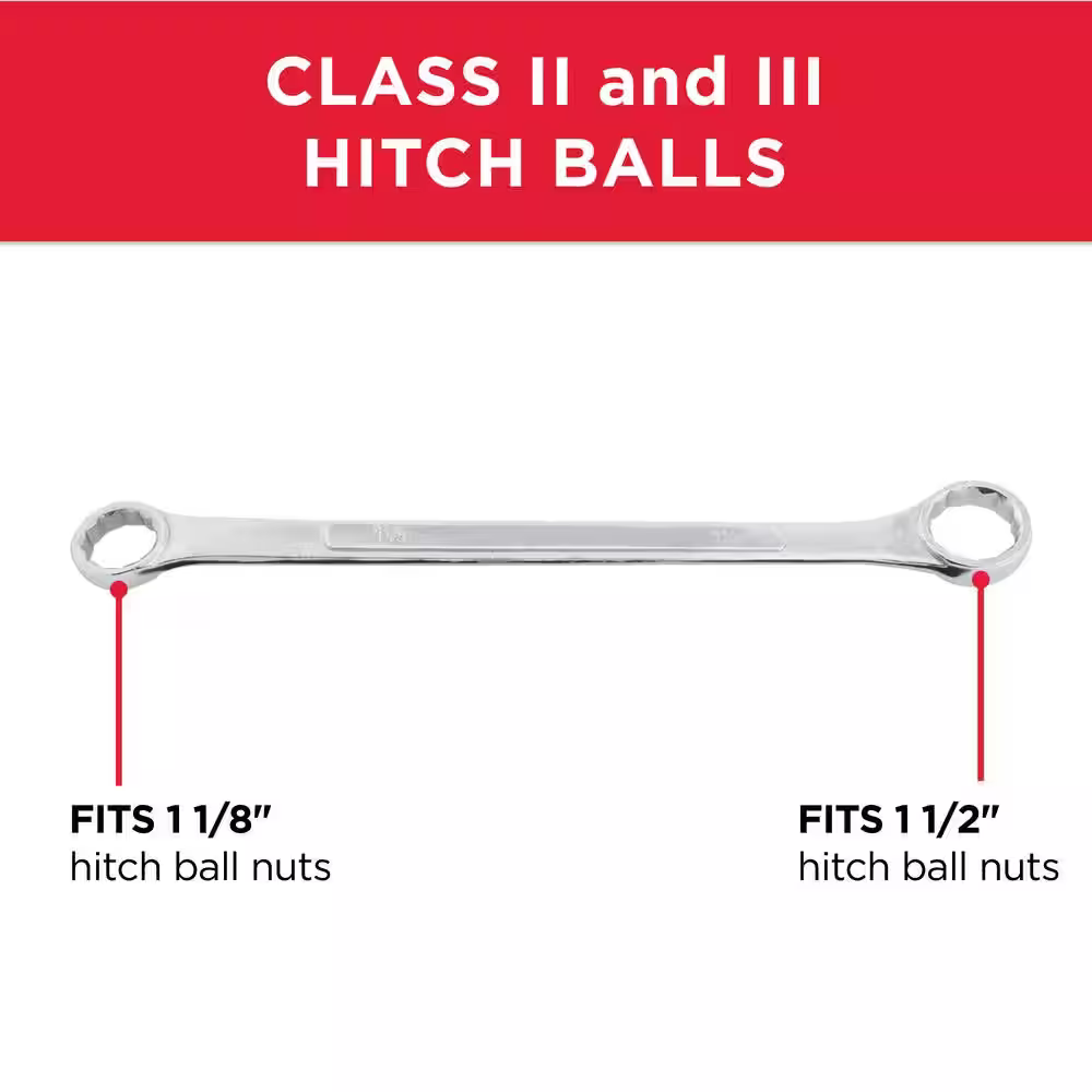 TowSmart 1-1/8 in. and 1-1/2 in. Torque Hitch Ball Wrench