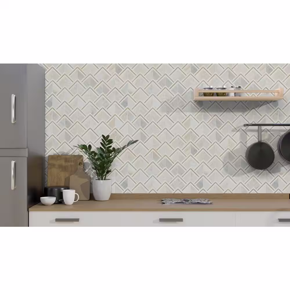 MSI Luxor Kona Gold 9.72 in. x 13.66 in. x 6mm Stone Metal Mesh-Mounted Mosaic Tile (9.20 sq. ft./Case)