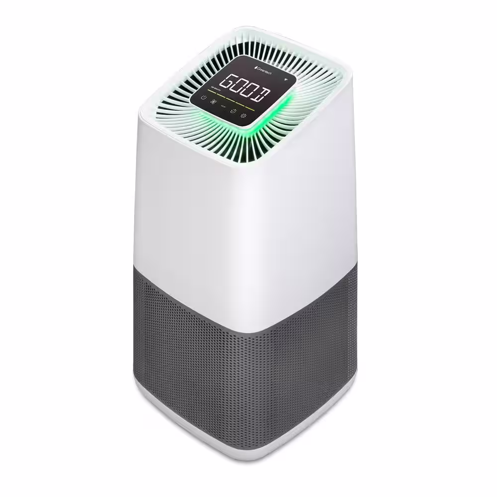 GreenTech Environmental 1375 sq. ft. HEPA - True Filter Whole House Air Purifier in White with ODOGard