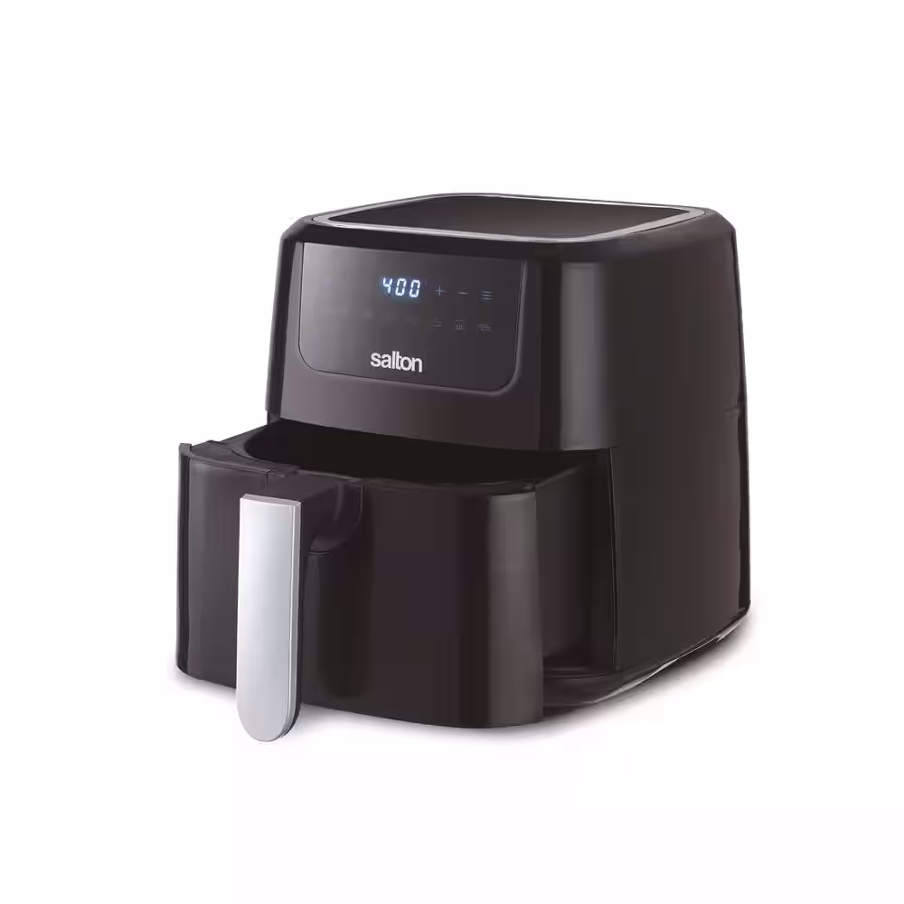 Salton 5.28 qt. Black Digital Air Fryer XL