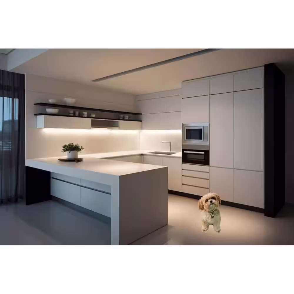 AMAX LIGHTING 24 in. Nickel LED Under Cabinet Lighting Fixture