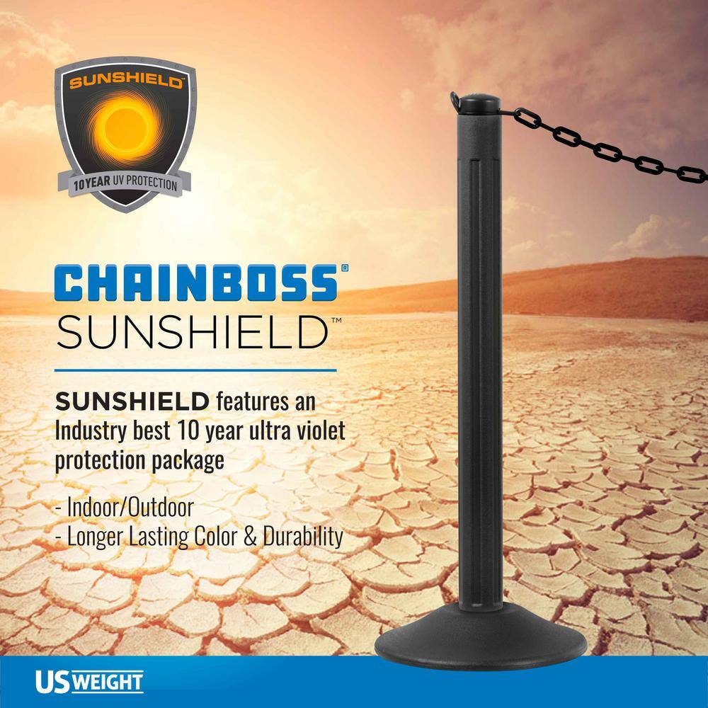 USW 2 in. x 100 ft. White Plastic Chain Featuring SunShield UV Protection