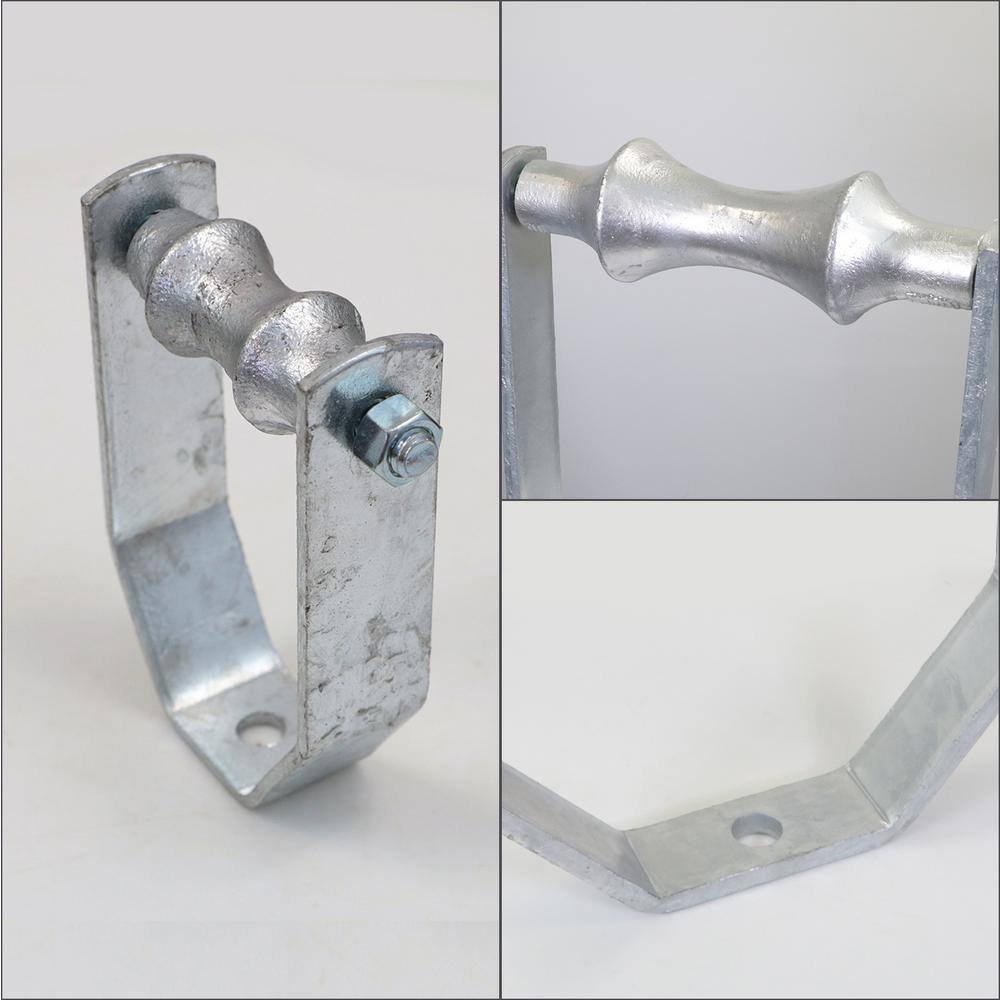 The Plumber's Choice 12 in. Galvanized Steel Hot Dipped Clevis Roller Hanger (5-Pack)