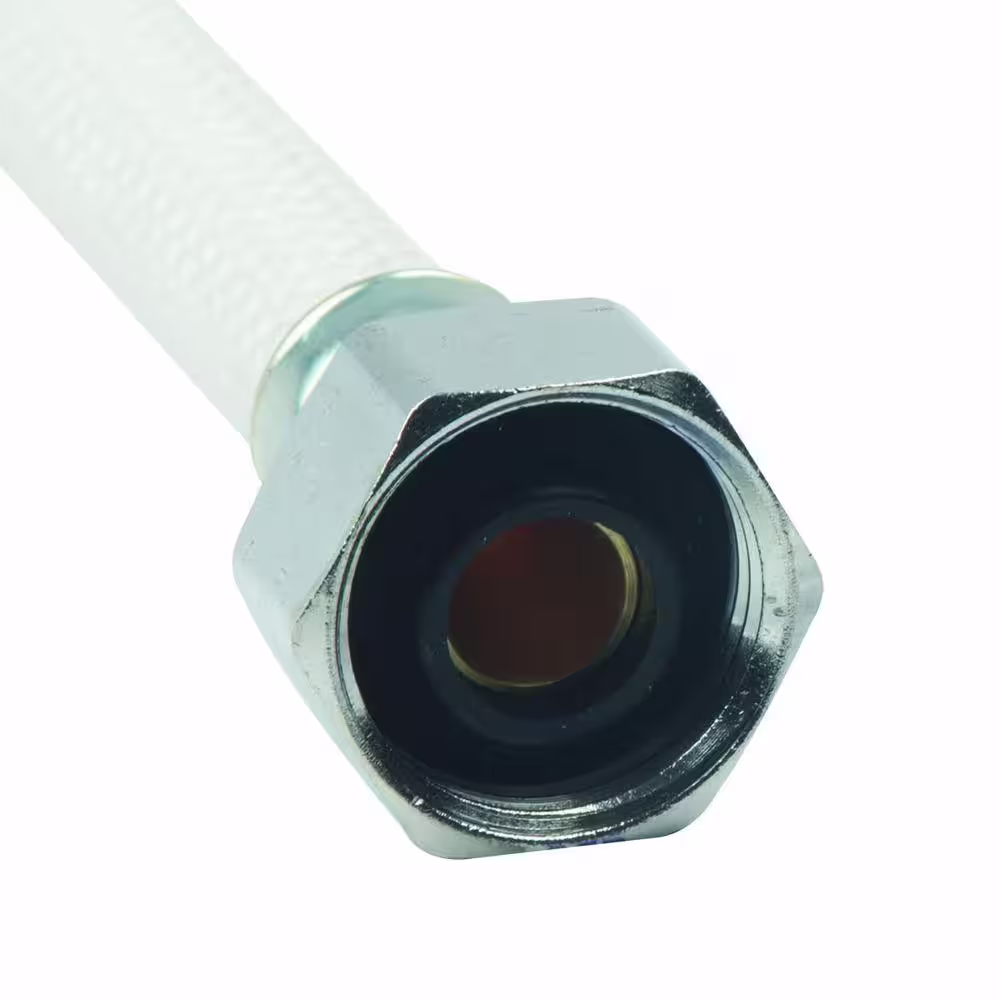 BrassCraft 3/8 in. Compression x 1/2 in. FIP Metal Nut x 20 in. Vinyl Faucet Supply Line