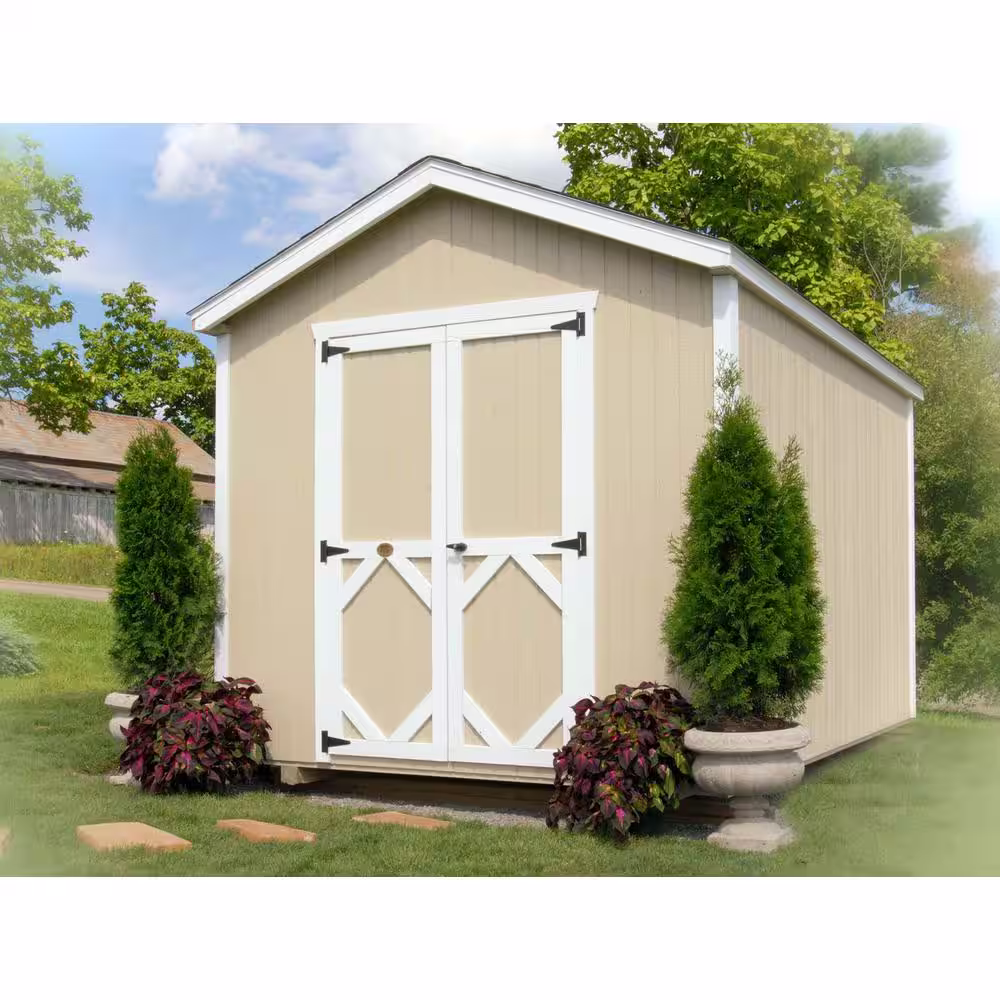 LITTLE COTTAGE CO. Classic Gable 12 ft. W x 18 ft. D Wood Shed Precut Kit without Floor (216 sq. ft.)