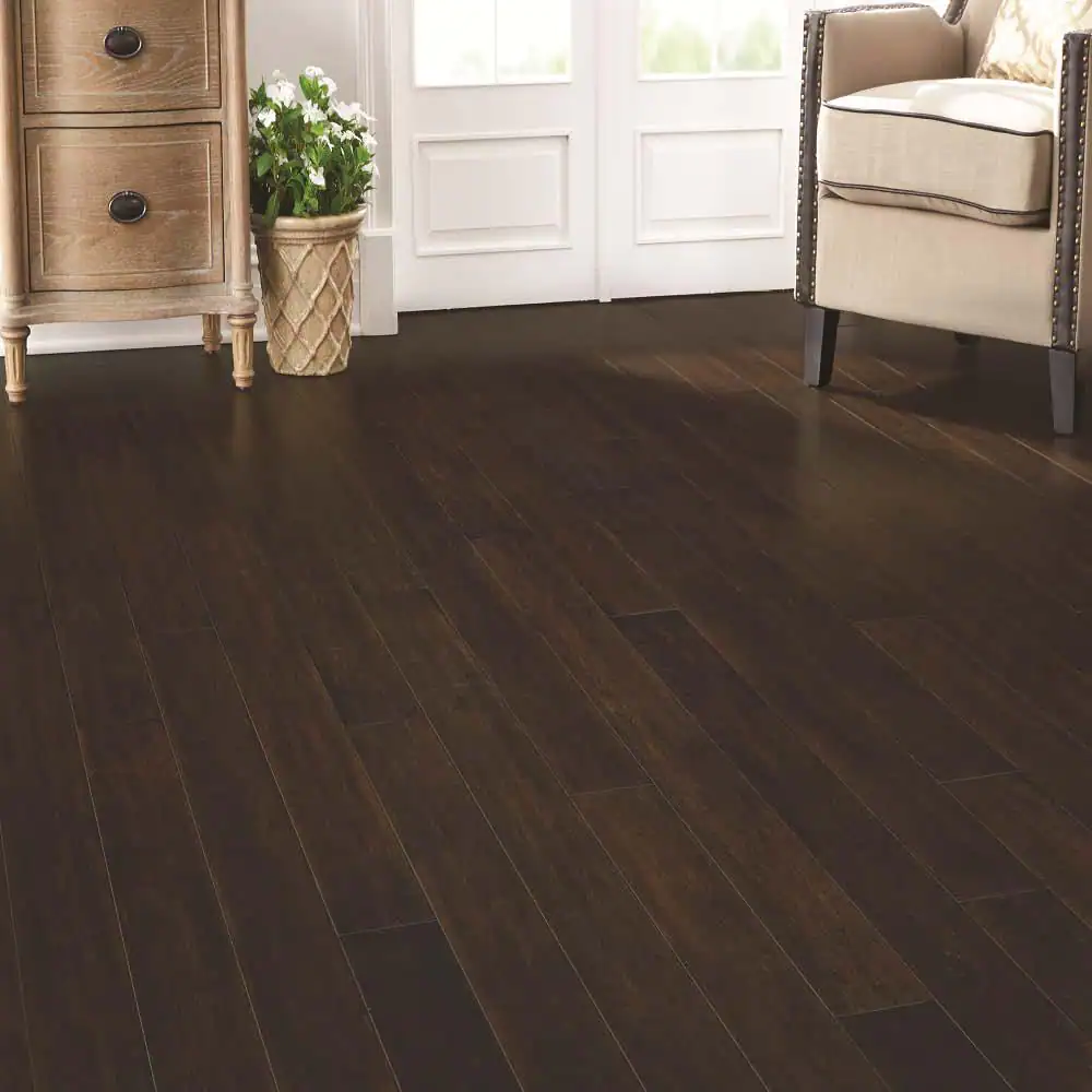 Home Decorators Collection Hand Scraped Wire Brushed Strand Woven Chai 1/2 in. T x 5-1/8 in. W x 72 in. L Solid Bamboo Flooring (23.3 sqft/case)