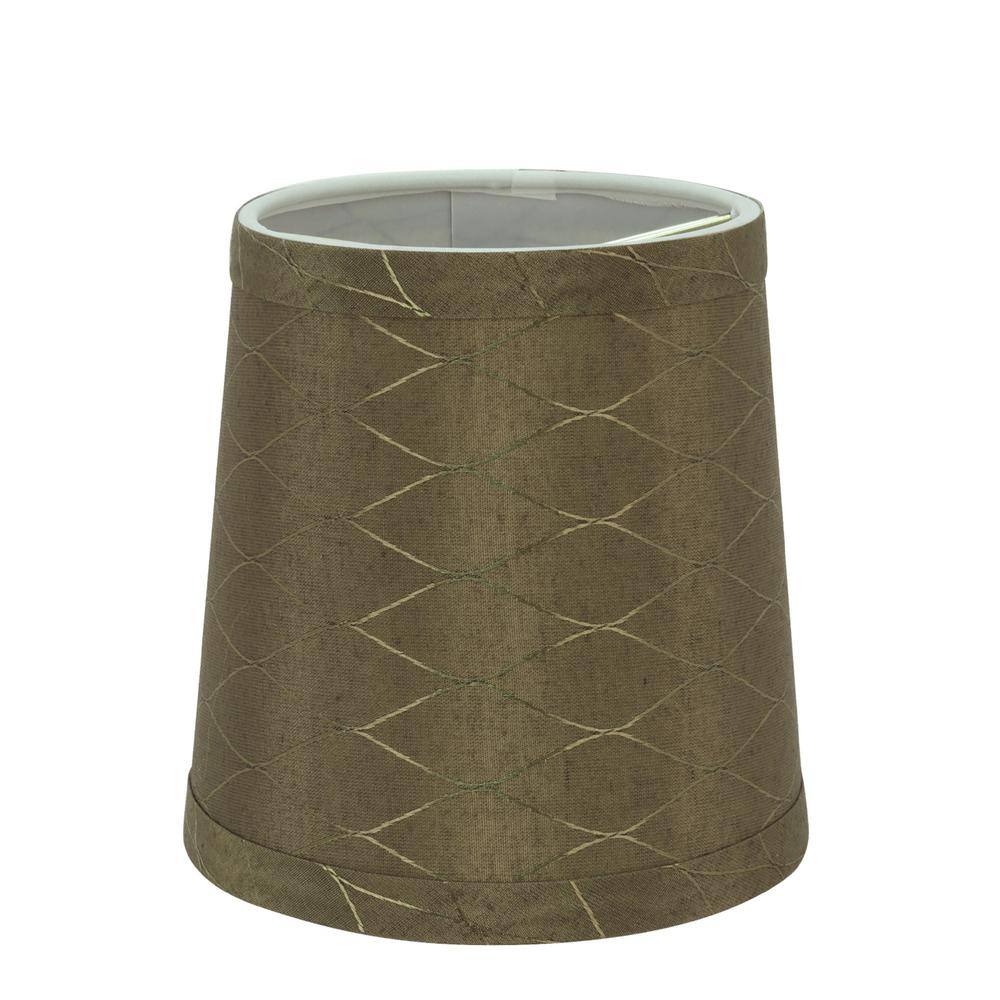 Aspen Creative Corporation 5 in. x 5 in. Light Brown Hardback Empire Lamp Shade (5-Pack)