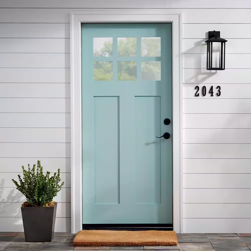Everbilt 4 in. Flush Mount Aged Bronze House Number 5