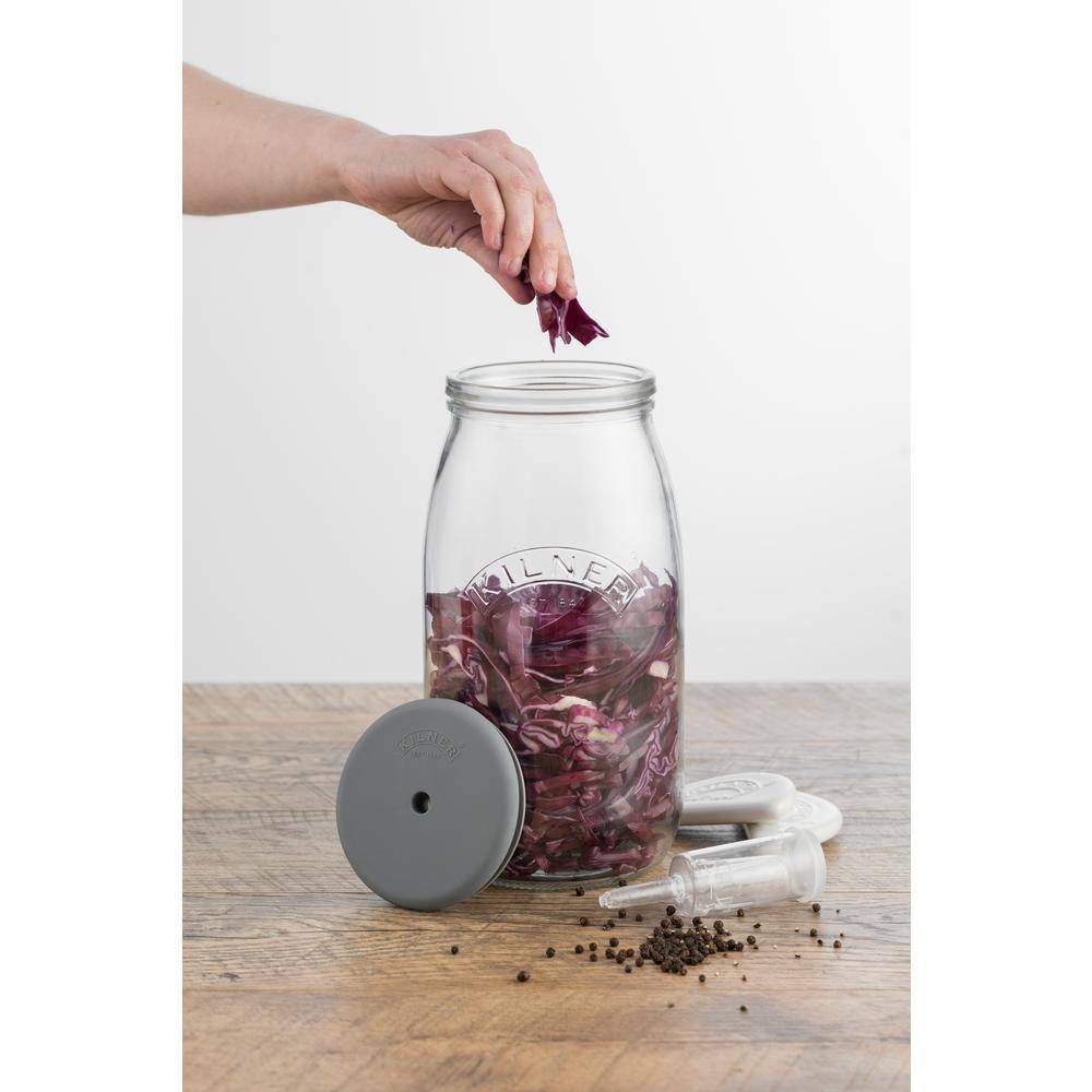 KILNER 3.41 oz Glass Fermenting Set