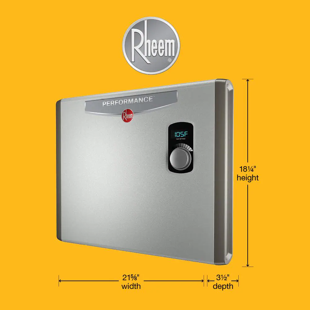 Rheem Performance 36 kw Self-Modulating 7.03 GPM Tankless Electric Water Heater