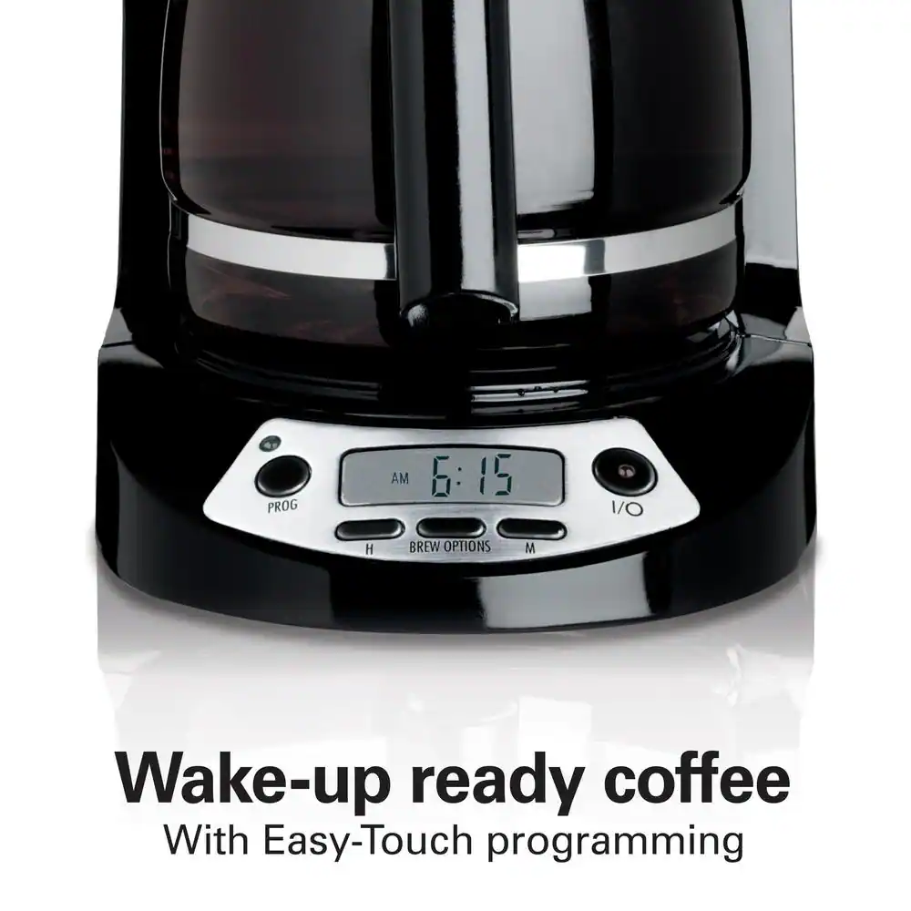 Hamilton Beach 12 Cup Black and Stainless Steel Programmable Drip Coffee Maker