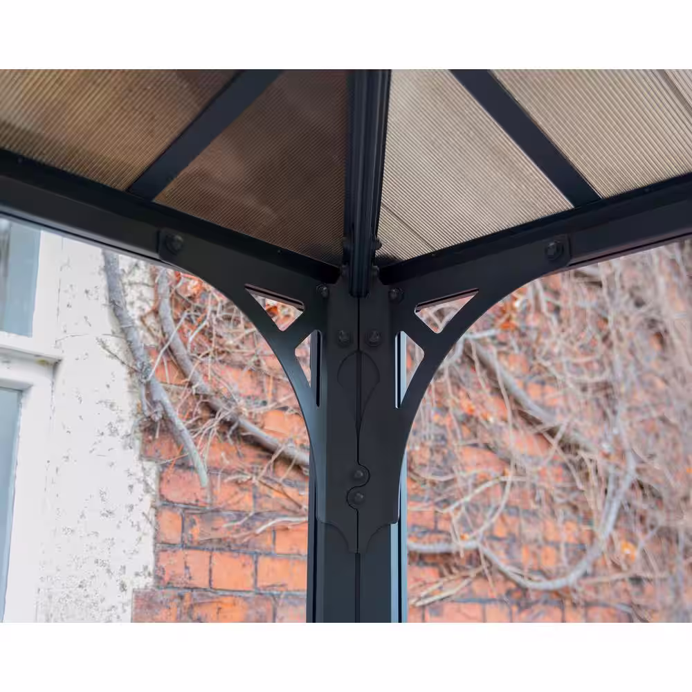 CANOPIA by PALRAM Martinique 10 ft. x 12 ft. Gray/Bronze Outdoor Gazebo