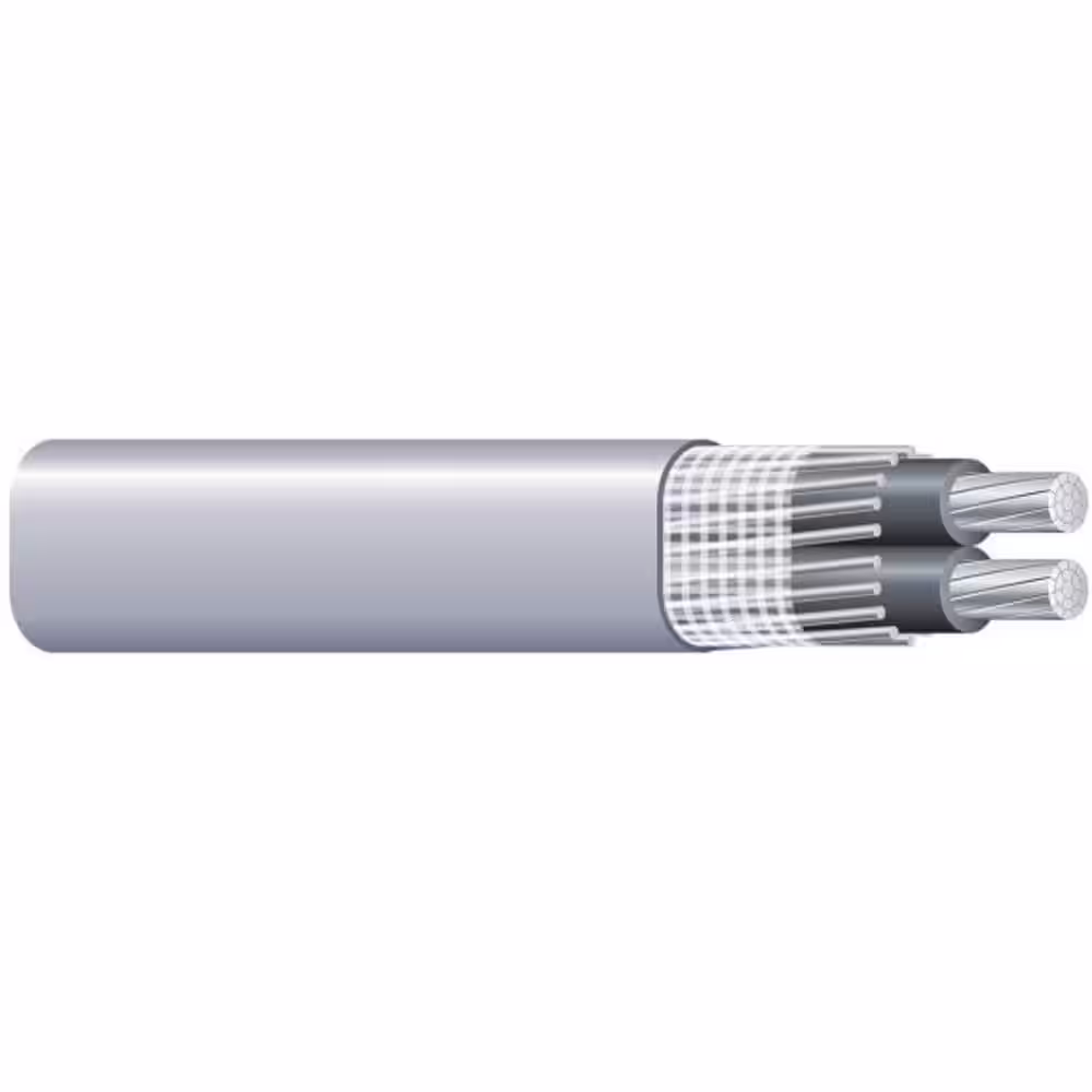 Southwire 500 ft. 4-4-6 Gray Stranded AL SEU Cable