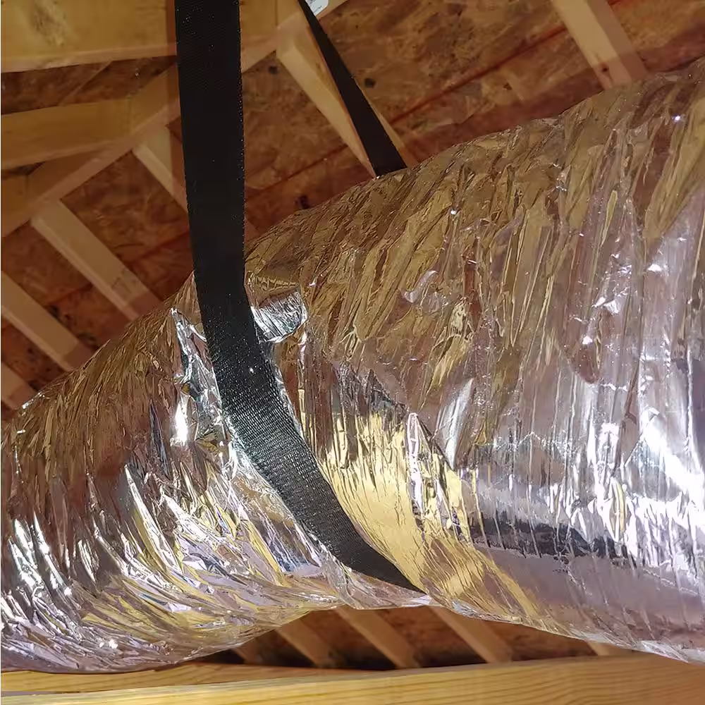Master Flow 14 in. x 25 ft. Insulated Flexible Duct R8 Silver Jacket