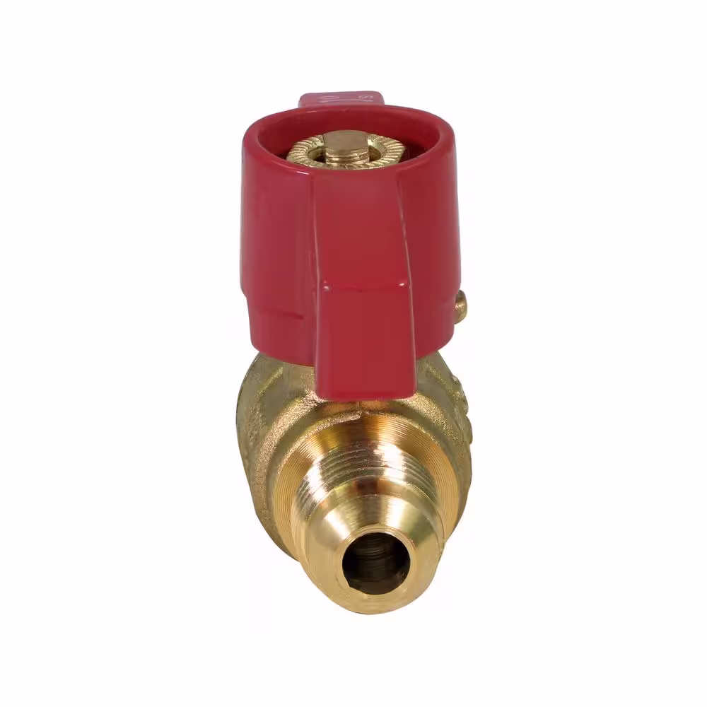 The Plumber's Choice 3/8 in. Flare x 3/8 in. Flare Brass Gas Ball Valve