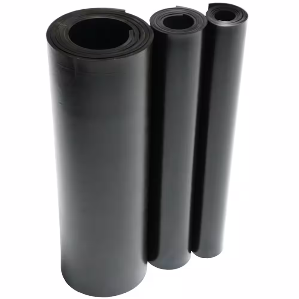 Rubber-Cal EPDM 1/4 in. x 36 in. x 144 in. Commercial Grade 60A Rubber Sheet - Black