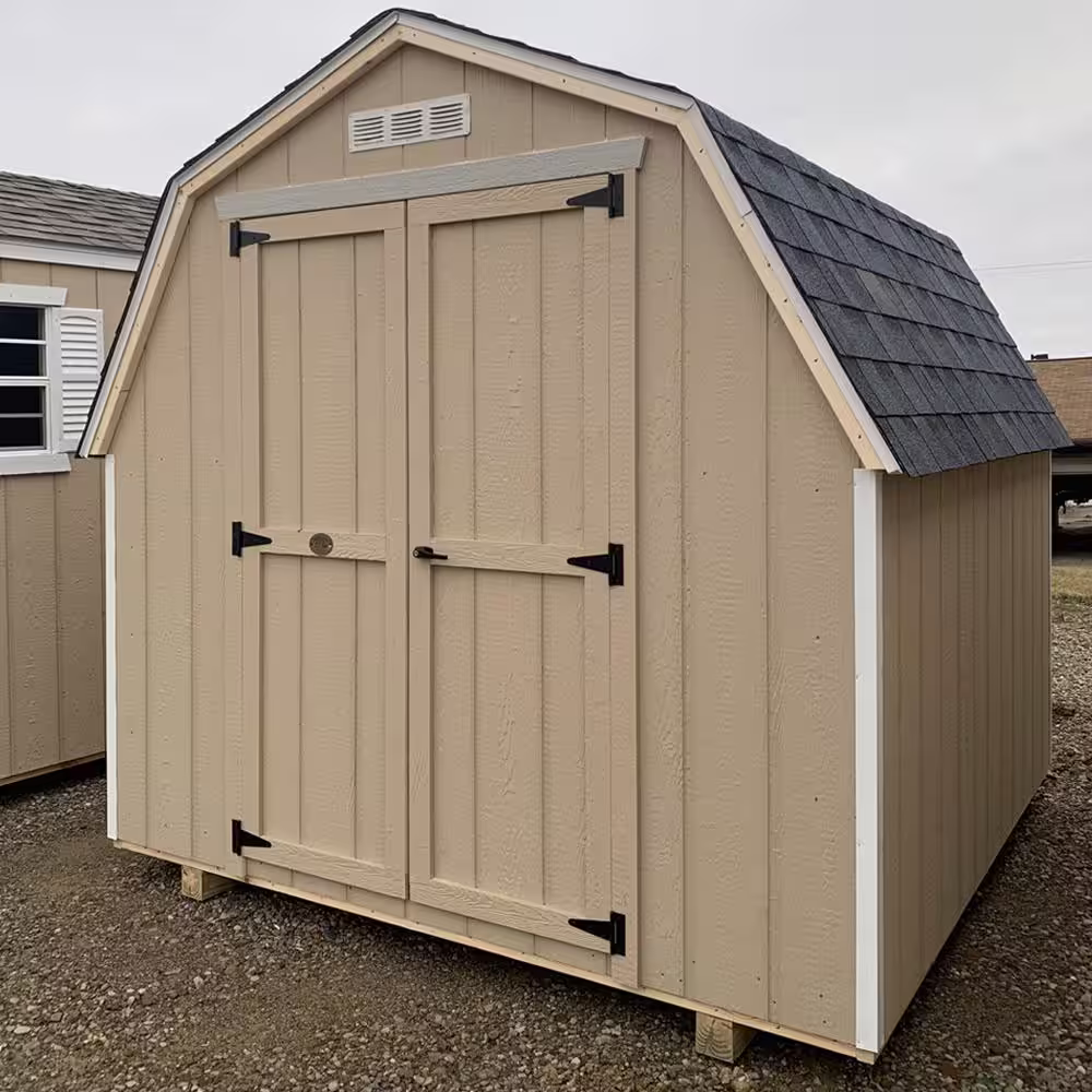 LITTLE COTTAGE CO. Value Gambrel 10 ft. x 20 ft. Wood Storage Building Precut Kit with 4 ft. Sidewalls