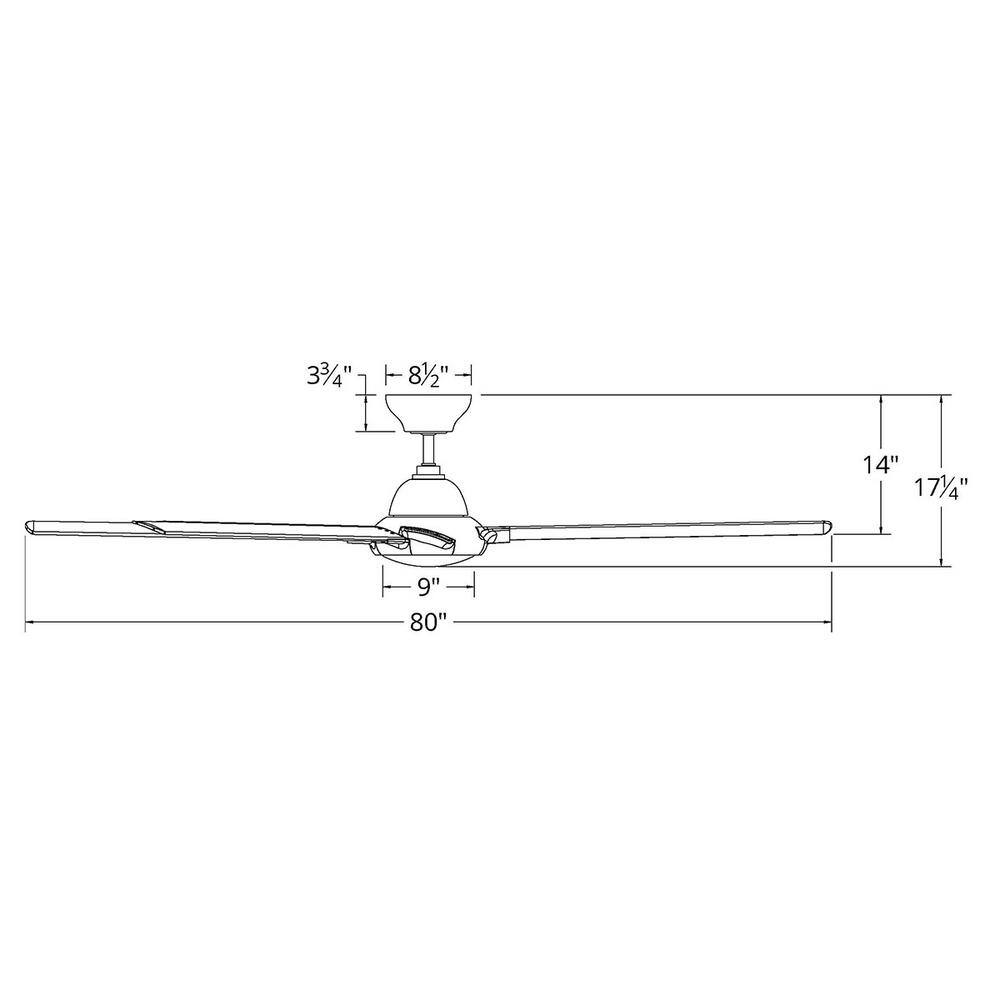 Modern Forms Hydra 80 in. LED Indoor/Outdoor Bronze 8-Blade Smart Ceiling Fan with 3000K Light Kit and Wall Control