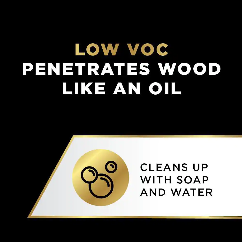 Olympic Elite 1 Gal. Mahogany Woodland Oil Transparent Exterior Stain and Sealant in One Low VOC