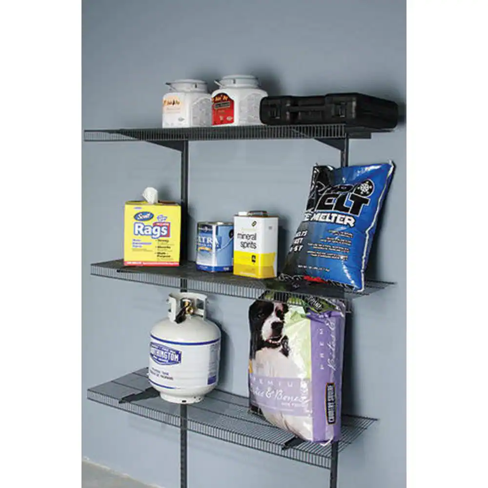 Rubbermaid Tough Stuff 40 in. Hang Track Rail in Gray
