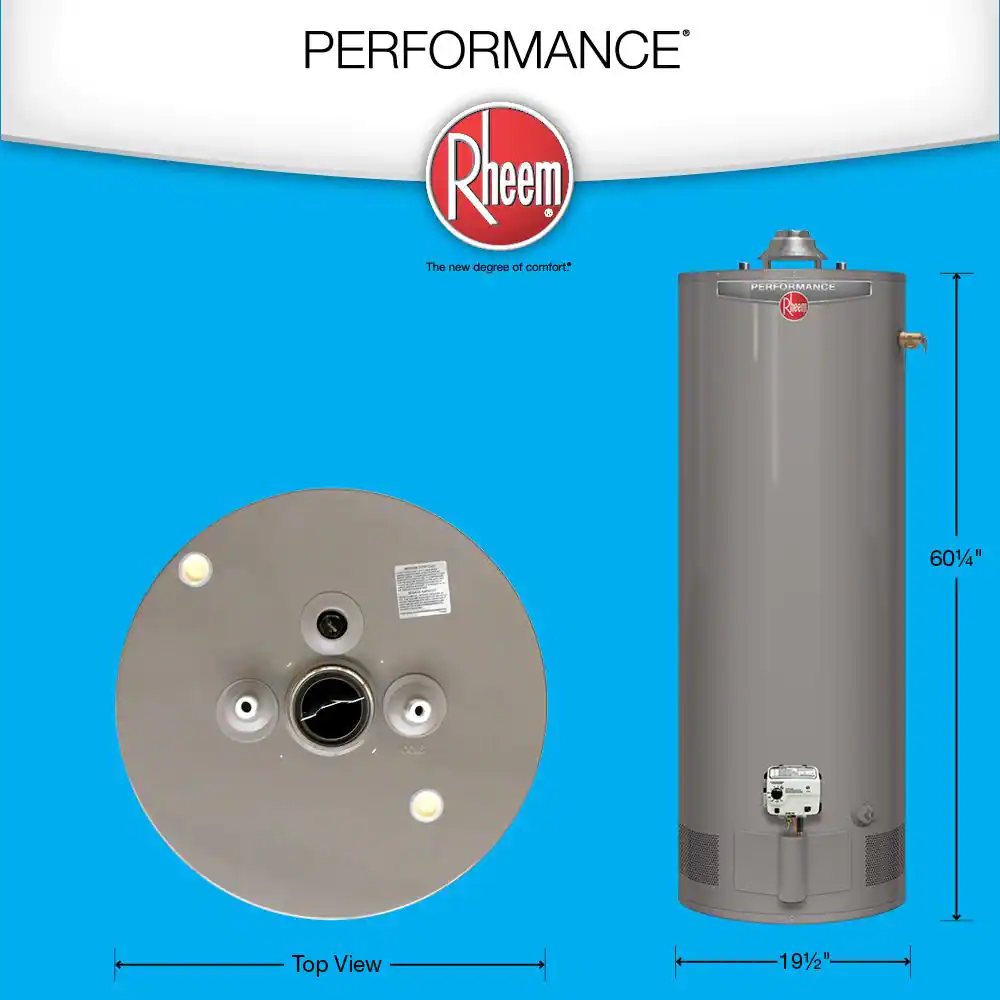 Rheem Performance 40 Gal. Tall 6-Year 36,000 BTU Liquid Propane Water Heater