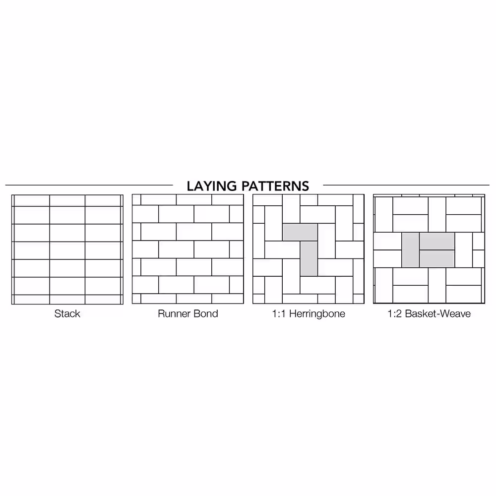 Pavestone Holland 7.87 in. L x 3.94 in. W x 60 mm H 3-Tone Blend Concrete Paver (480-Piece/103 sq. ft./Pallet)